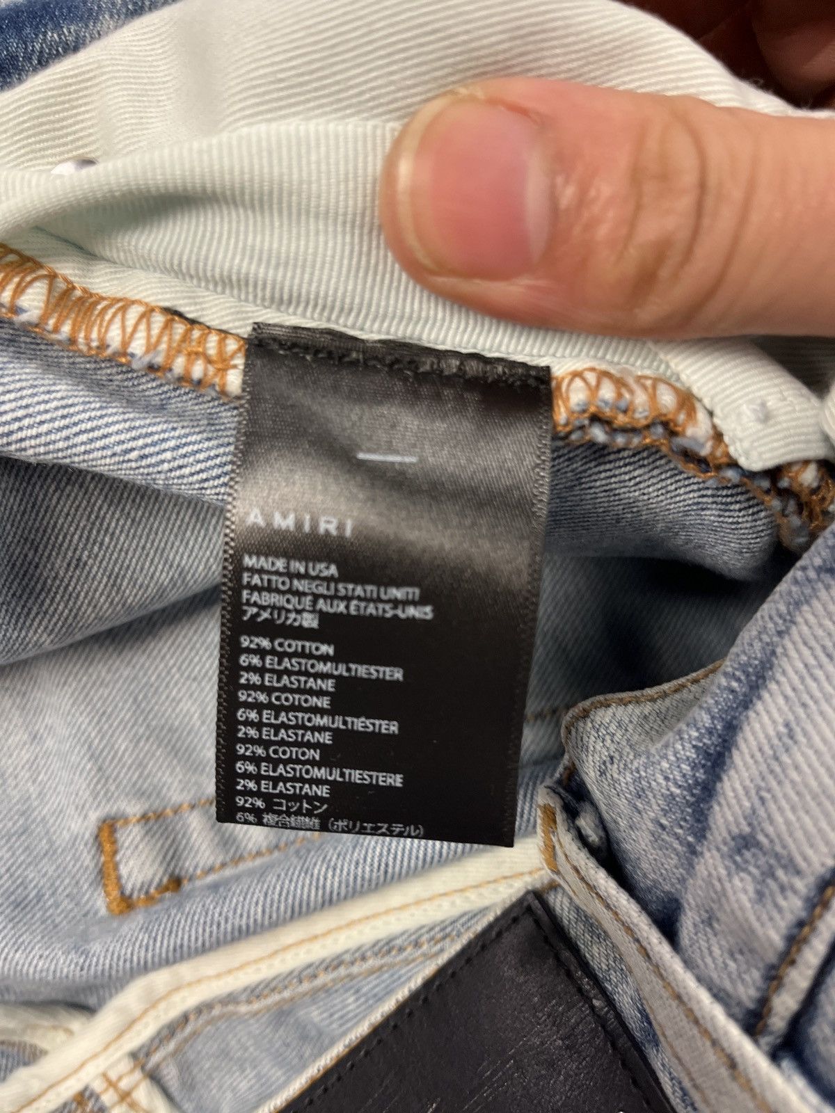 Amiri Amiri Blue Jean Size US 31 - 4 Thumbnail