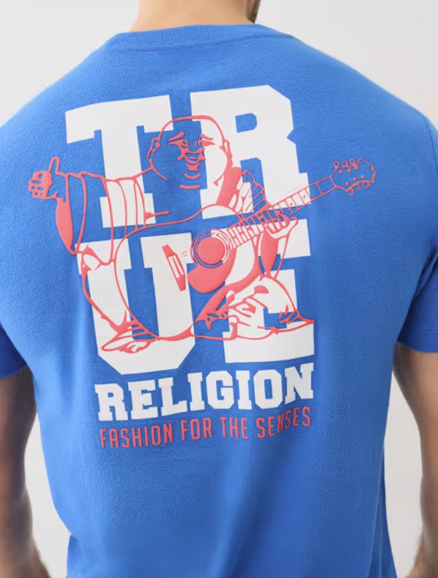 True Religion True Religion Buddha Fashion Senses Tee Victoria Blue ( XL ) Size US XL / EU 56 / 4 - 1 Thumbnail