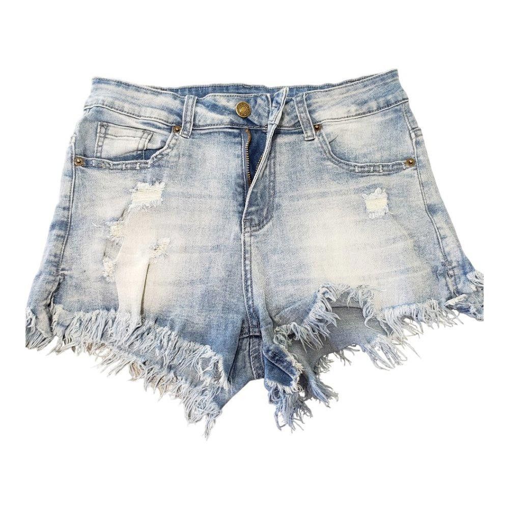 Designer CT120 Girls Distressed Denim Shorts Size 6 Size US 26 / EU 42 - 1 Thumbnail
