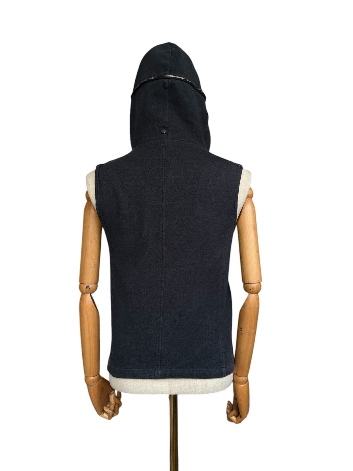 Japanese Brand 00's Blue Tornado sleeveless gimp hoodie Size US S / EU 44-46 / 1 - 8 Thumbnail