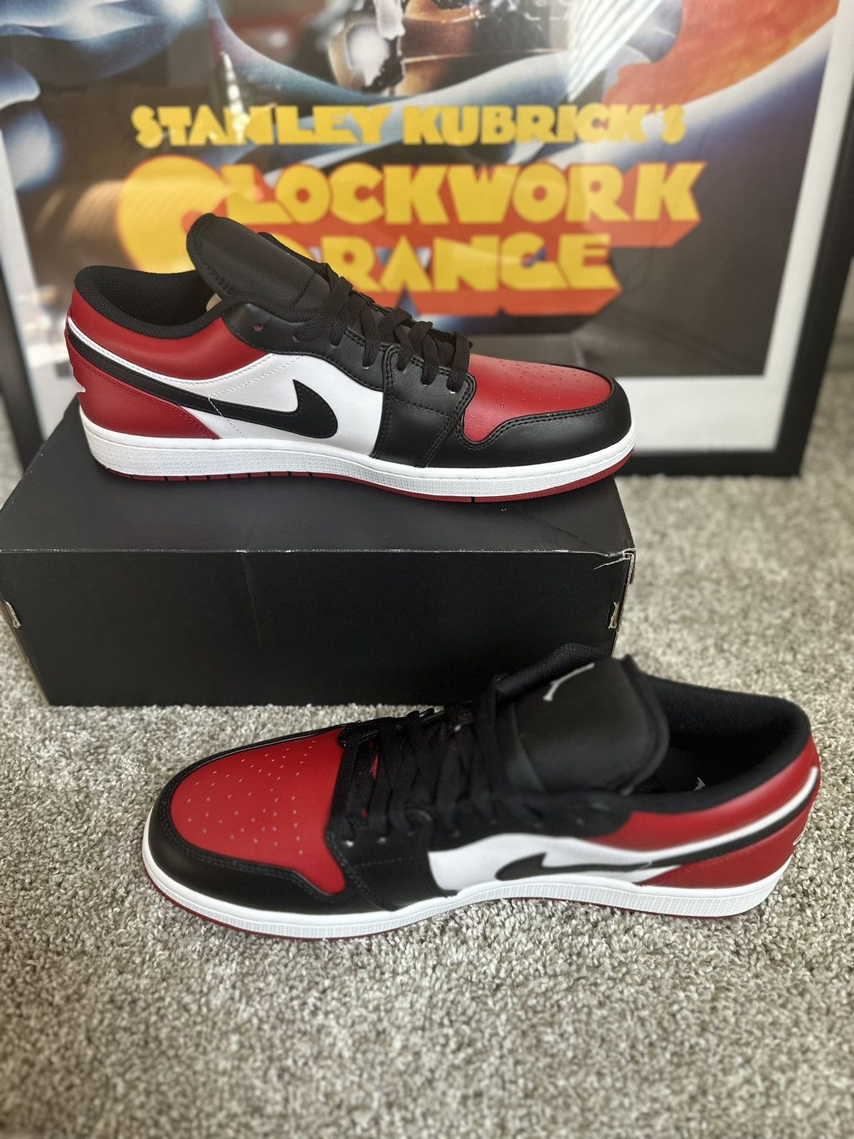 Jordan Brand × Nike New Nike Air Jordan 1 "Bred Low" Size 13 Size US 13 / EU 46 - 3 Thumbnail