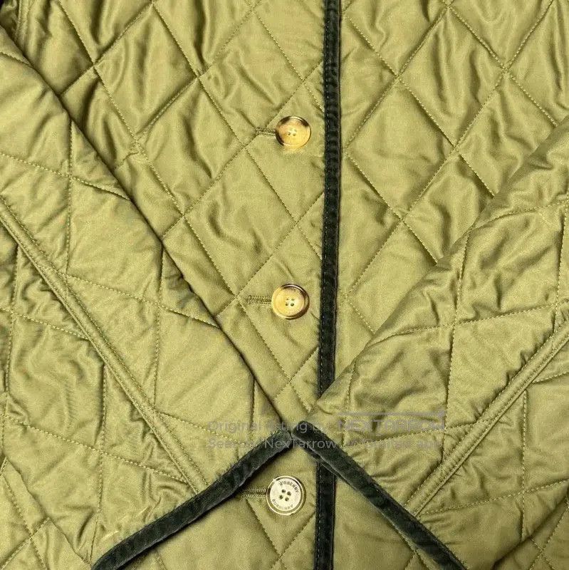 Burberry Women's Military Green Cotton Jacket.