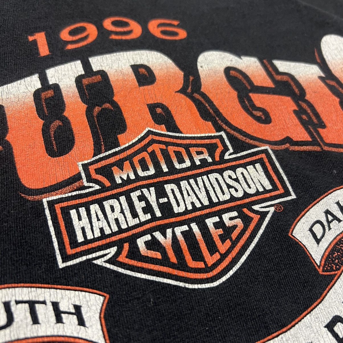 Vintage Vintage 1996 Harley Davidson wild Flames t shirt sturgis Size US L / EU 52-54 / 3 - 10 Thumbnail