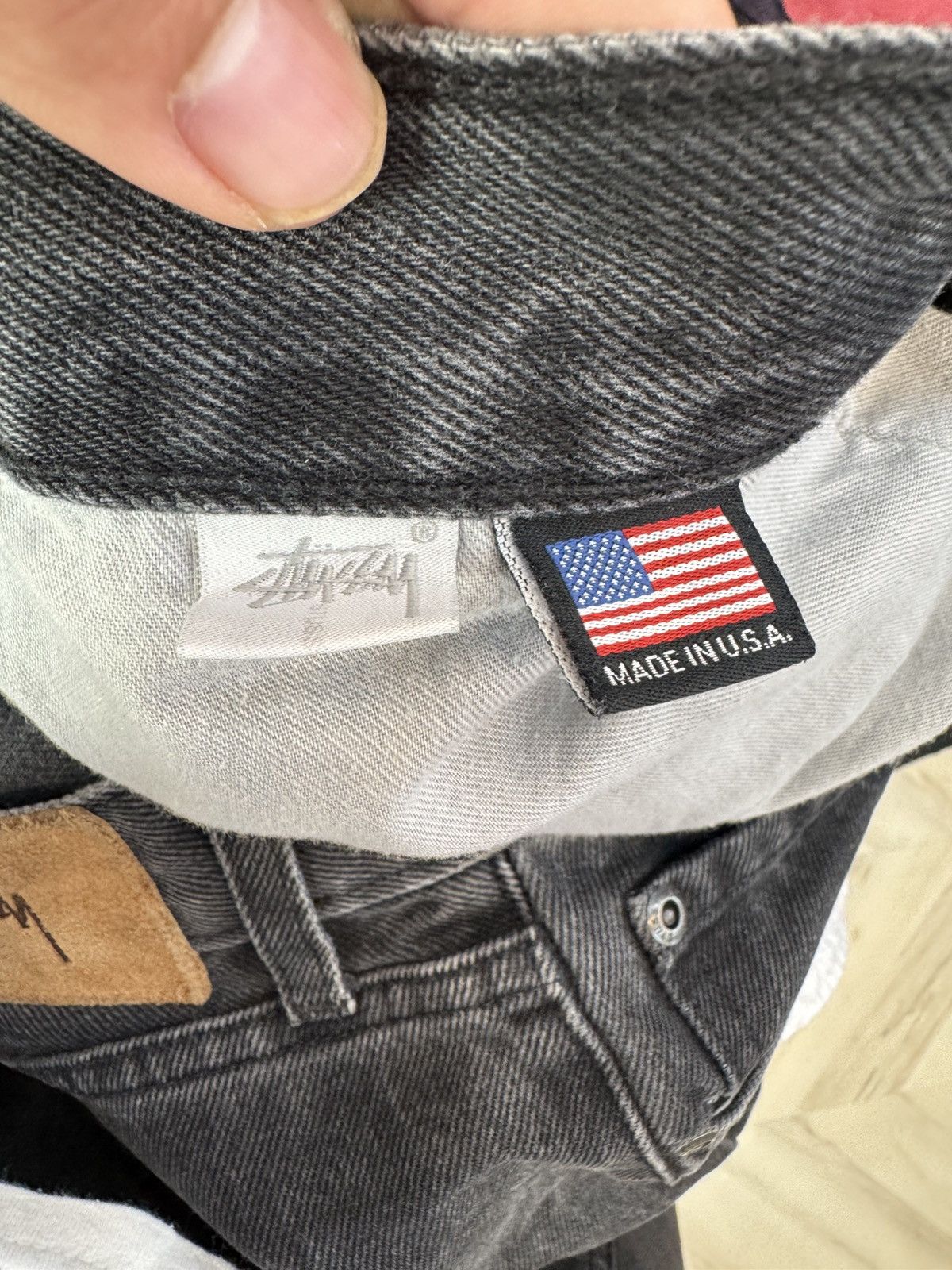 Stussy STUSSY SLIM OL' DENIM JEANS PANTS WASHED BLACK Size US 31 - 5 Thumbnail