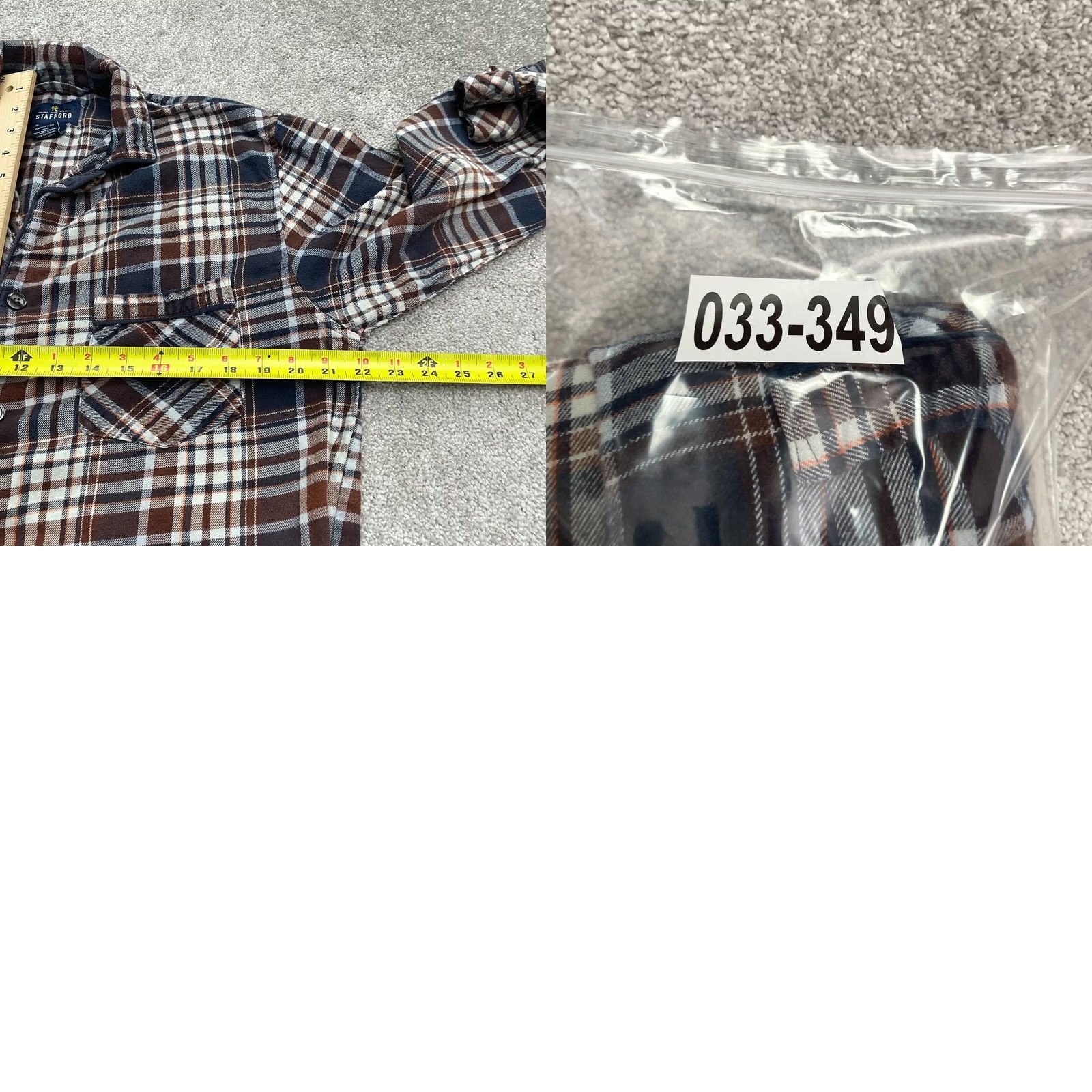 Stafford Stafford Top Mens M Flannel Sleepwear Pajama Multi Plaid Cotton Regular Size US M / EU 48-50 / 2 - 8 Thumbnail