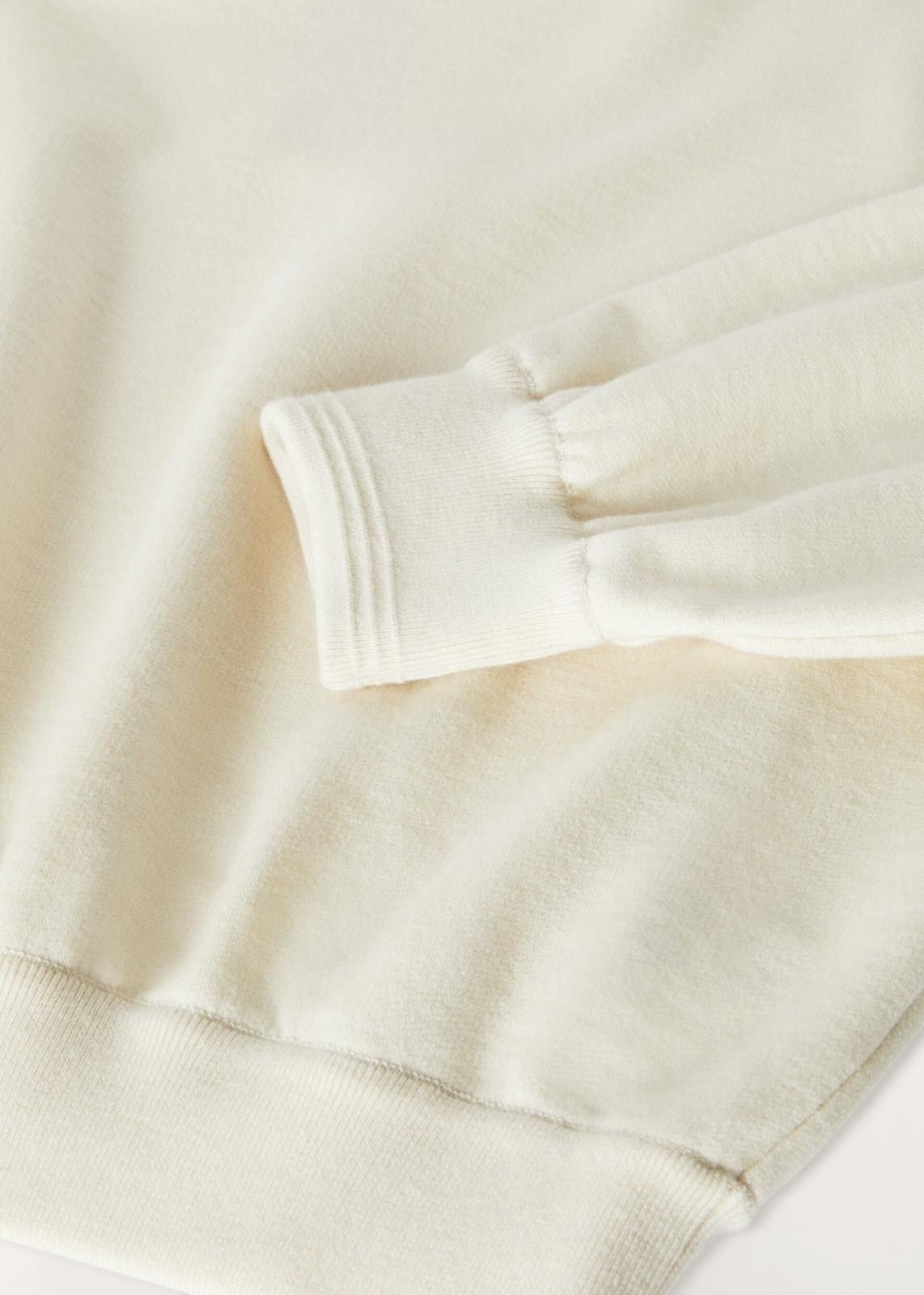 Loro Piana o1srvl11e1124 Relaxed-Fit Crew-Neck Sweatshirt in Ivory Size S / US 4 / IT 40 - 5 Thumbnail