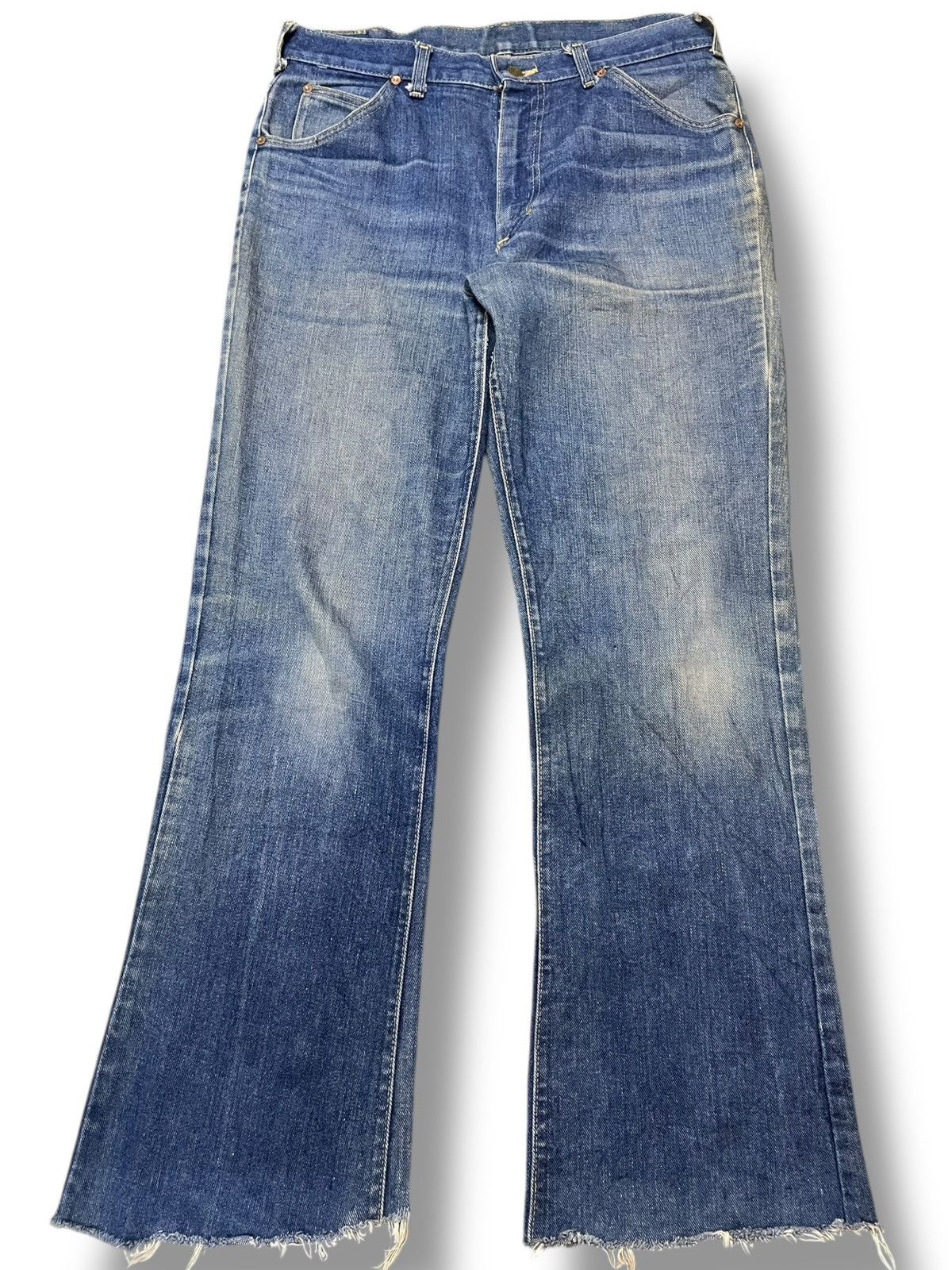 Beauty Beast × Le Grande Bleu (L.G.B.) Vintage Lee Riders Flare Bootcut Denim Size US 33 - 1 Thumbnail