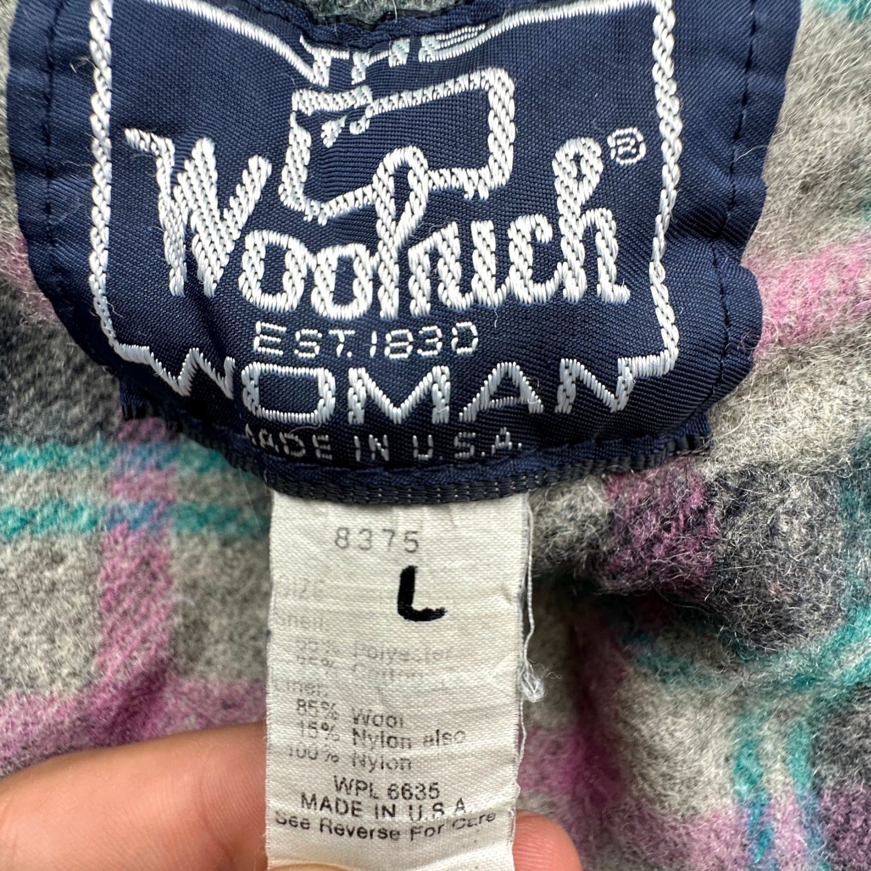 Vintage VINTAGE Woolrich Parka Jacket Womens Large Green Teal Pockets Flannel Lined 90s Outdoor Woolrich Woman Coat Size L / US 10 / IT 46 - 2 Thumbnail