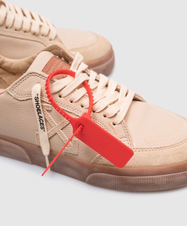 Off-White o1y1225 Low-Top Sneakers in Beige Size US 11 / IT 41 - 3 Thumbnail