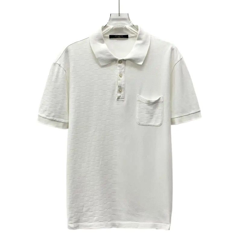 Louis Vuitton Louis Vuitton White Cotton Men's Polo Shirt 0089 Size US L / EU 52-54 / 3 - 1 Thumbnail