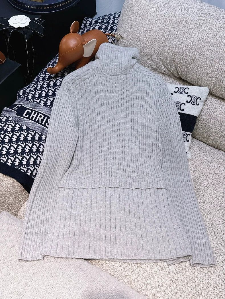 Loro Piana LORO PIANA Gray long-sleeved cashmere sweater Size XS / US 0-2 / IT 36-38 - 2 Thumbnail