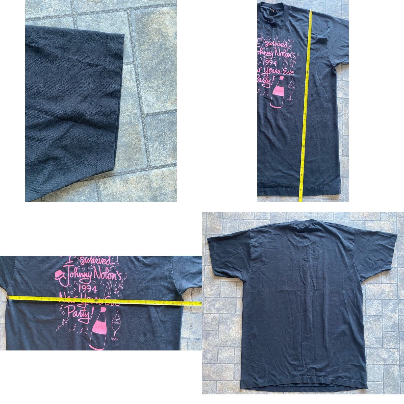 Fruit Of The Loom VINTAGE Fruit of the Loom T-Shirt Mens XL Black 1990s 90s Made In USA Short Sleeve Size US XL / EU 56 / 4 - 8 Thumbnail