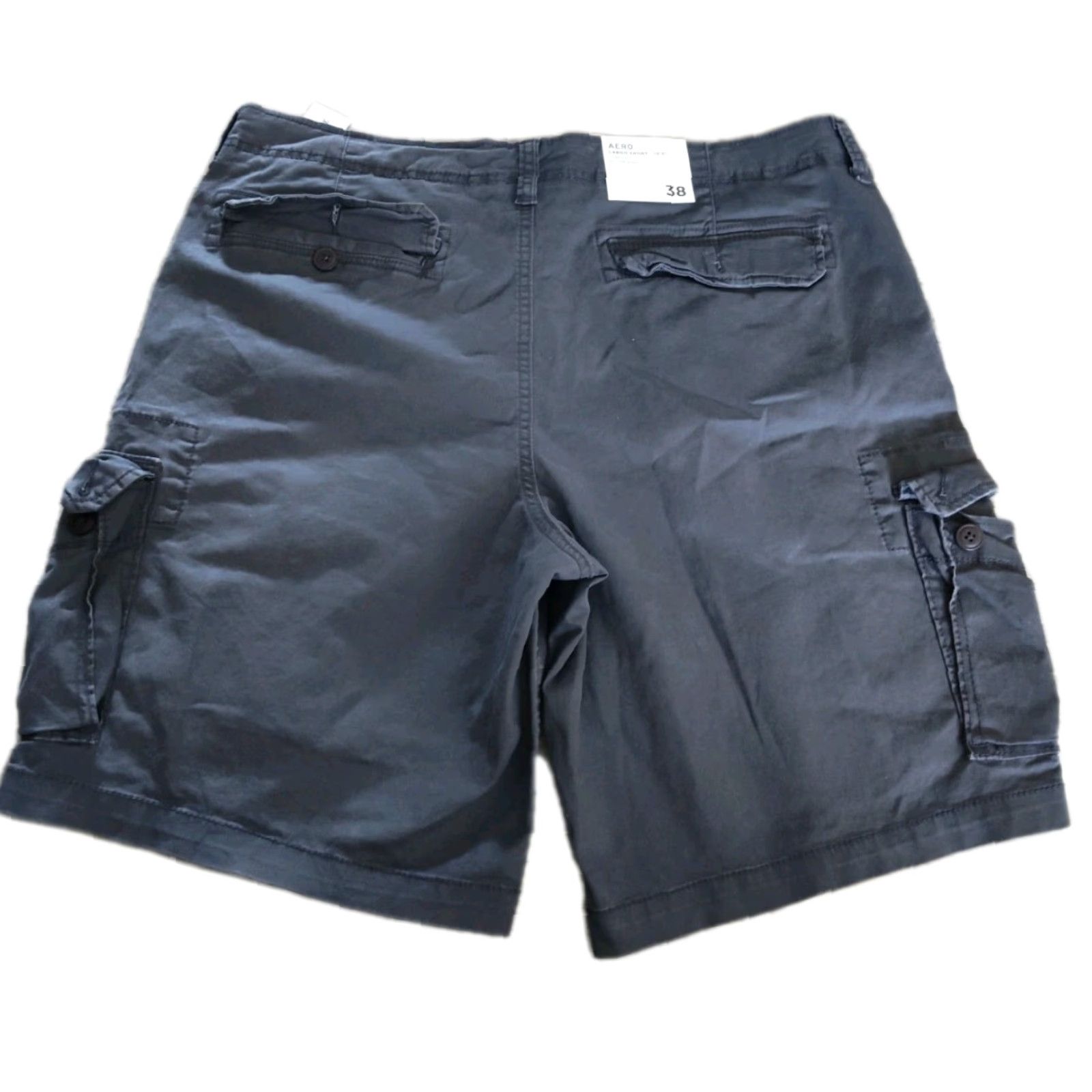 Vintage VINTAGE Aeropostale Cargo Shorts Mens Size 38 Regular Fit Blue Gray Cotton Blend Casual Travel Size US 38 / EU 54 - 2 Thumbnail