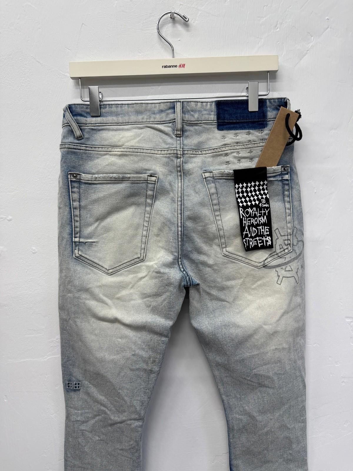 Ksubi new Ksubi mens denim jeans van winkle globe cycle blue 32 Size US 32 / EU 48 - 6 Thumbnail