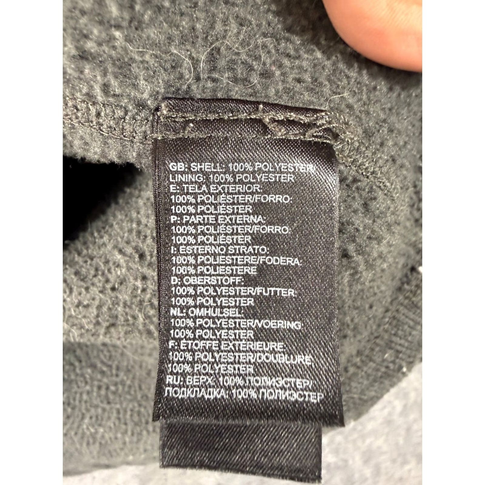 The North Face The North Face Fleece Jacket M Heather Gray Mens Quarter Zip Lined Stand Up Neck Pullover Logo Jacket Size US M / EU 48-50 / 2 - 6 Thumbnail