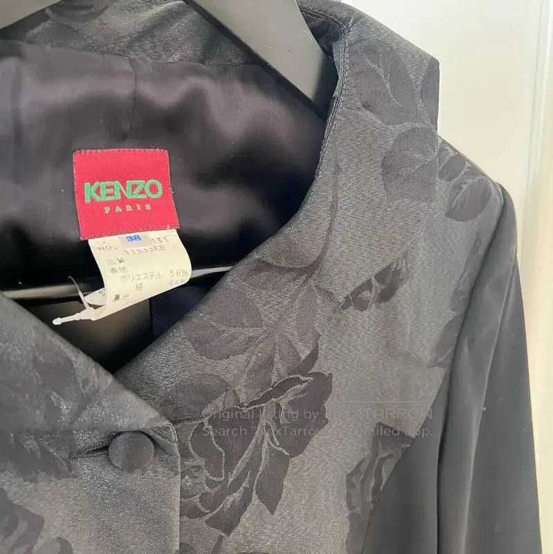 Kenzo KENZO Women's Black Floral Jacket . Size M / US 6-8 / IT 42-44 - 3 Thumbnail