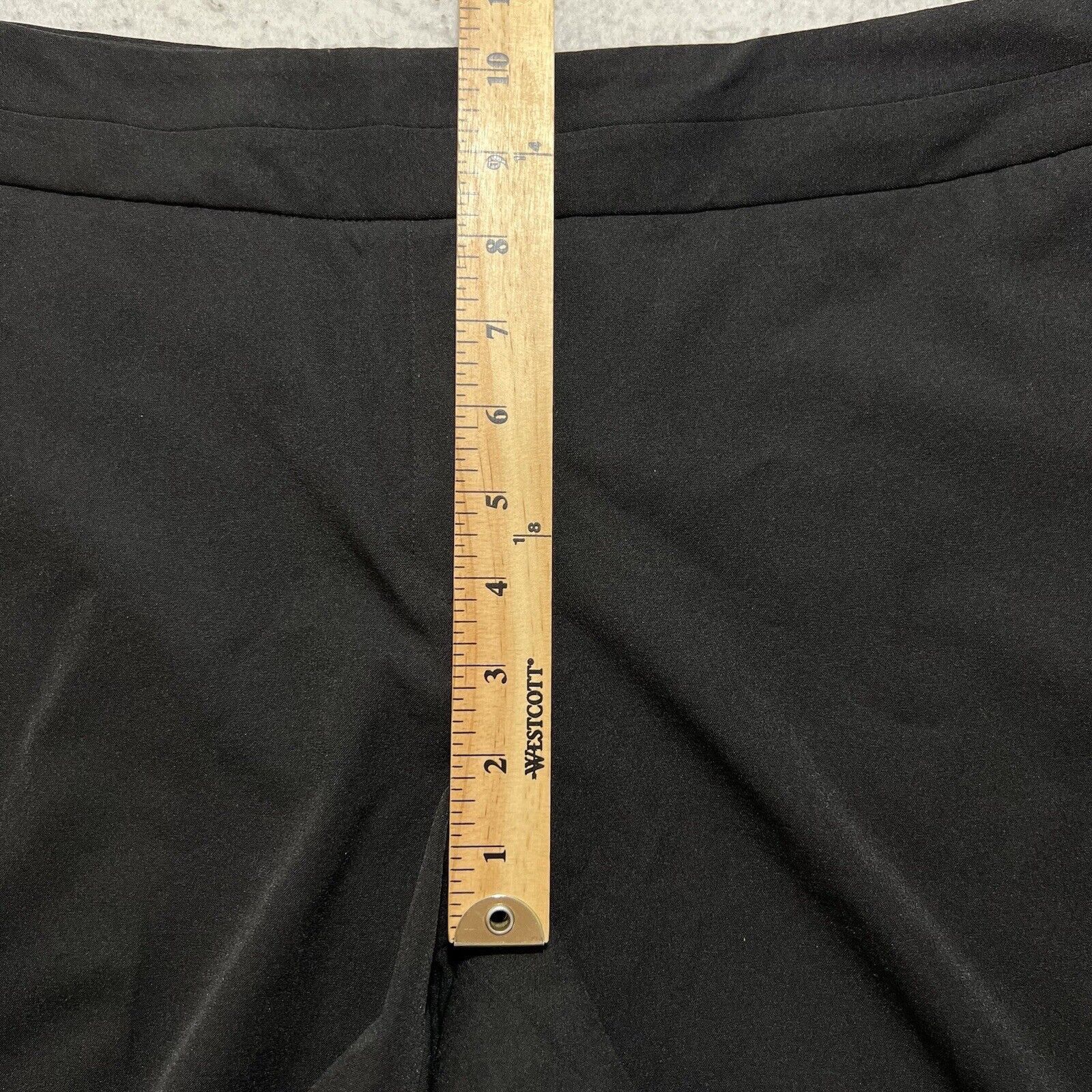 Worthington Worthington 14 (36x27) Flat Front Black Dress Pants Trousers Size 36" / US 14 / IT 50 - 10 Thumbnail