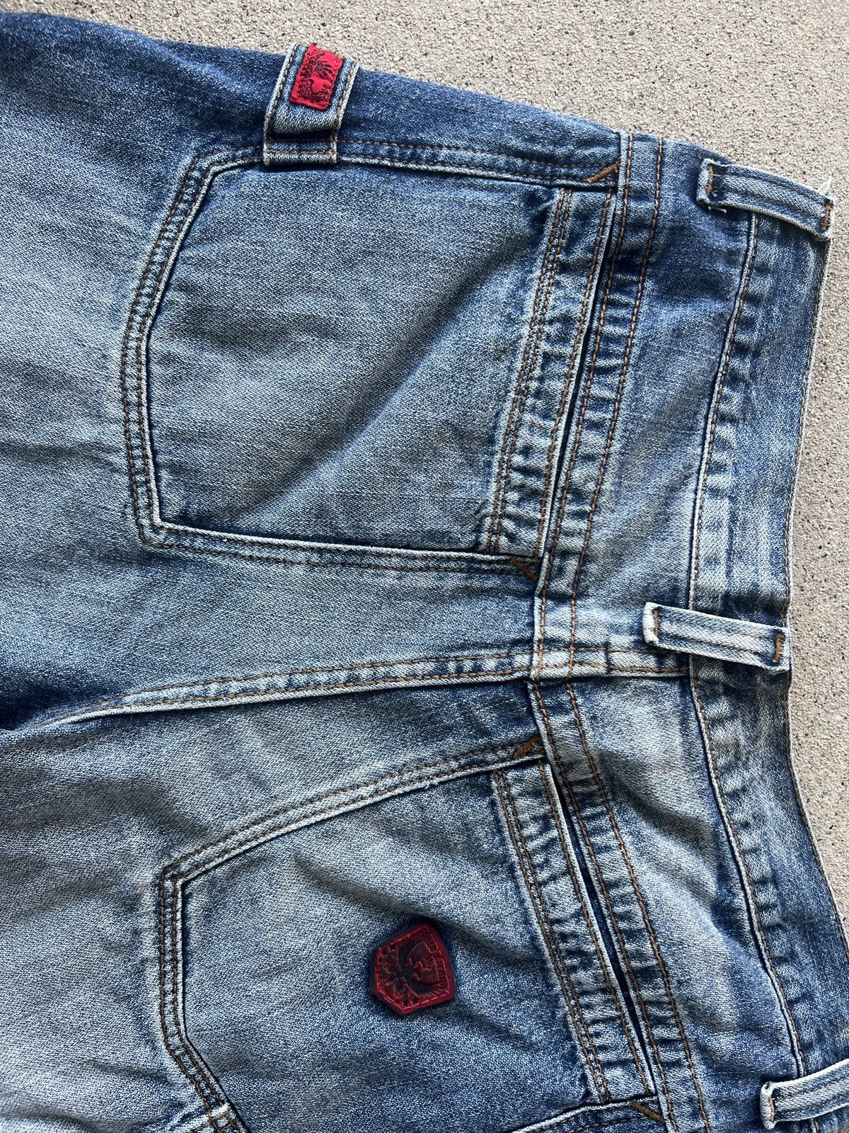 JNCO × Southpole × Vintage 2000s JNCO Medium Indigo Baggy Carpenter Fit Shorts Size 34 Size US 34 / EU 50 - 5 Thumbnail