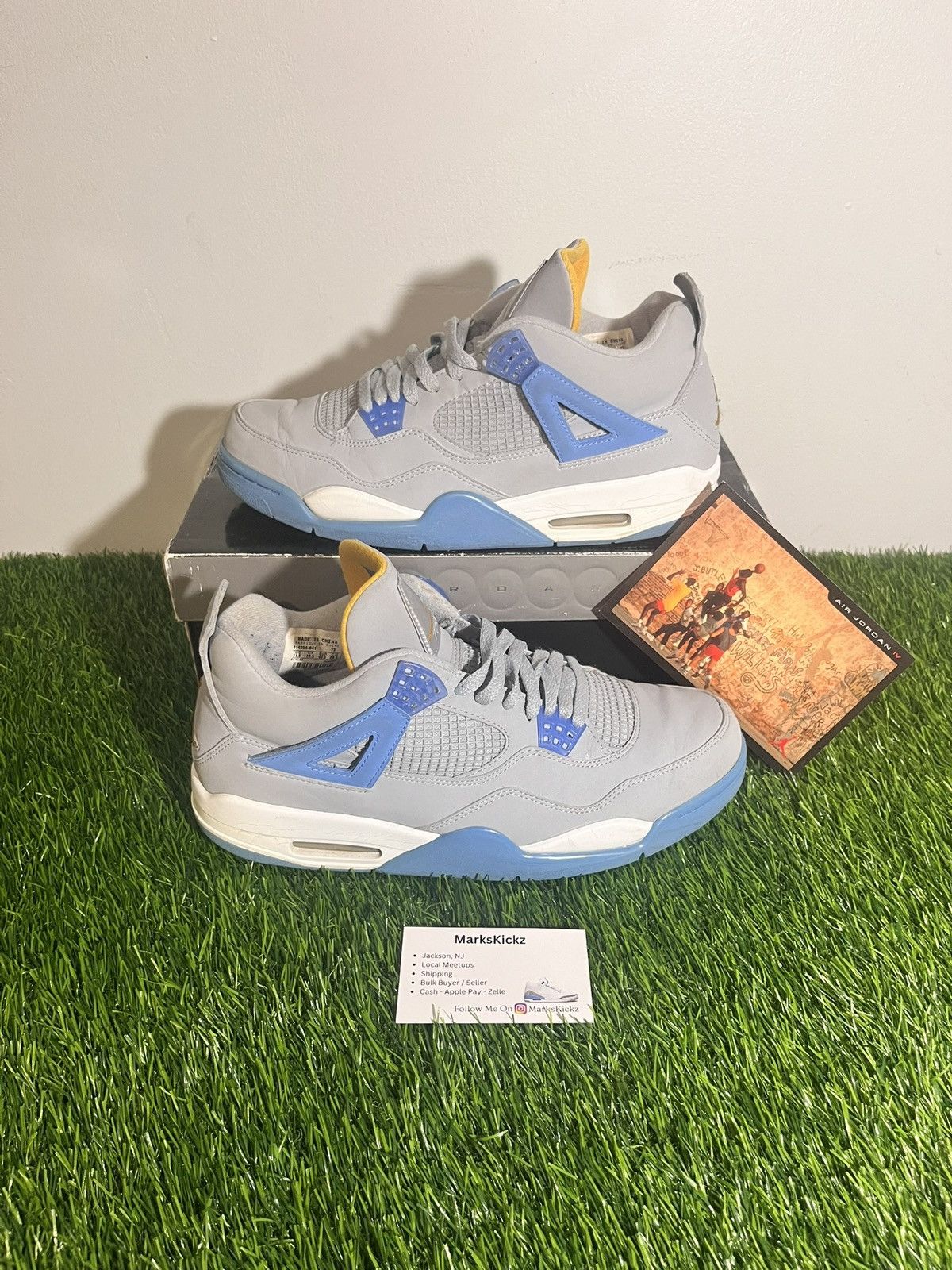 Jordan Brand air jordan 4 retro LS mist blue 2006 size 11.5 Size US 11.5 / EU 44-45 - 1 Thumbnail