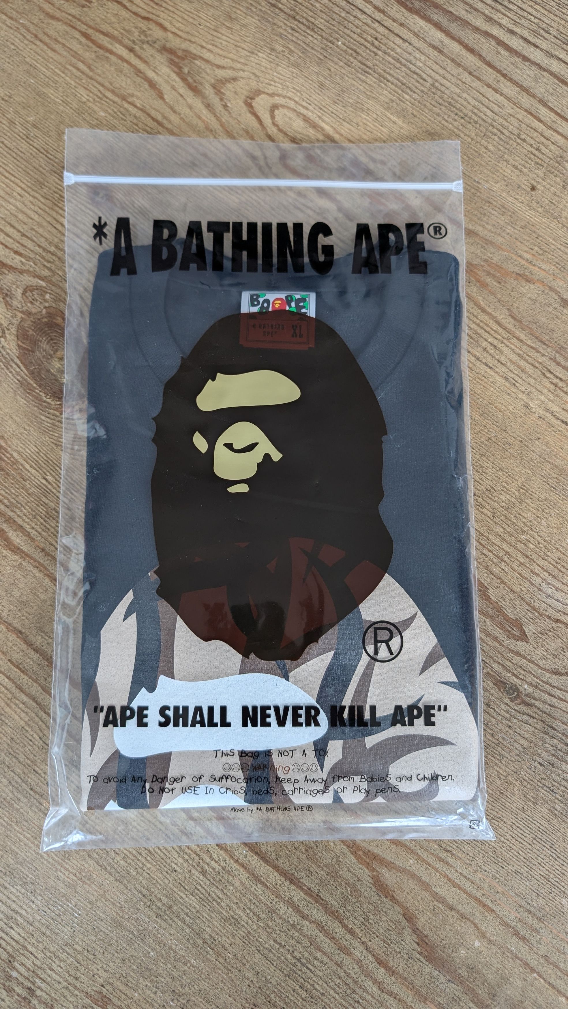 Bape BAPE Tribal Camo Big Ape Head Tee Size US XL / EU 56 / 4 - 4 Thumbnail