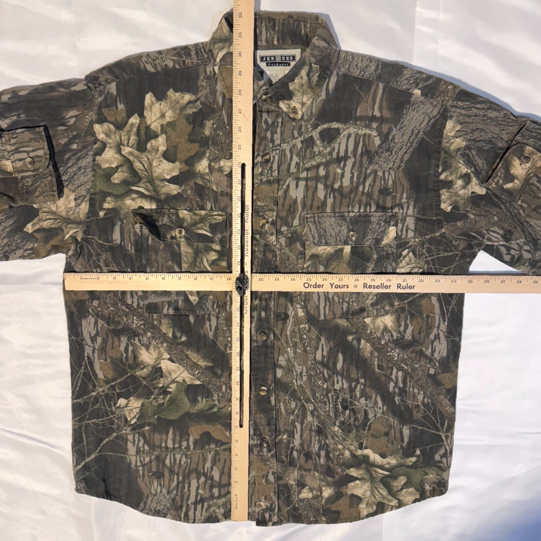 Jerzees VINTAGE Jerzees Outdoors Shirt Mens L Mossy Oak Camouflage Long Sleeve Button-Up Size US L / EU 52-54 / 3 - 5 Thumbnail