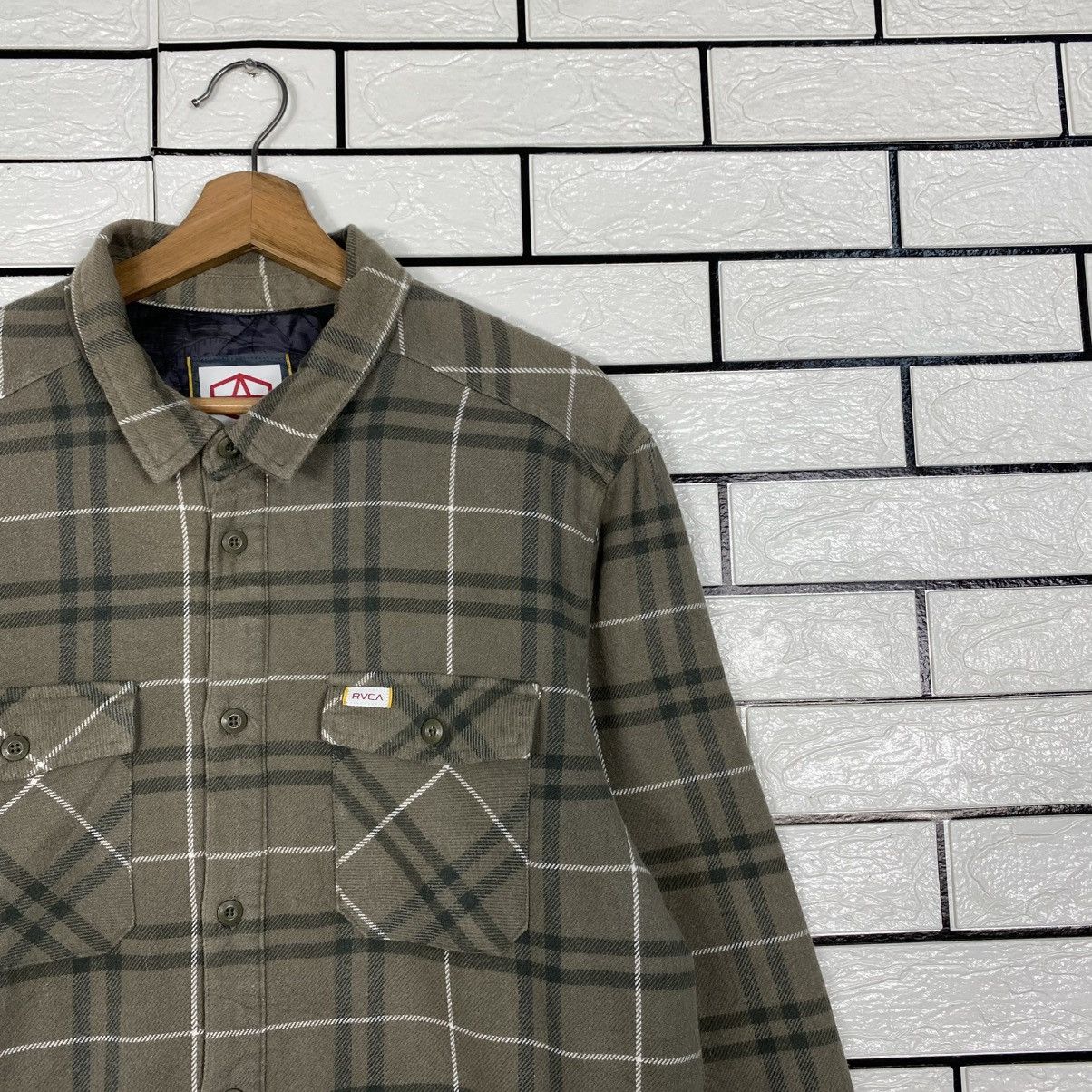 Japanese Brand 📌Vintage Snap Button Jacket RVCA Tartan Design Size US M / EU 48-50 / 2 - 7 Thumbnail