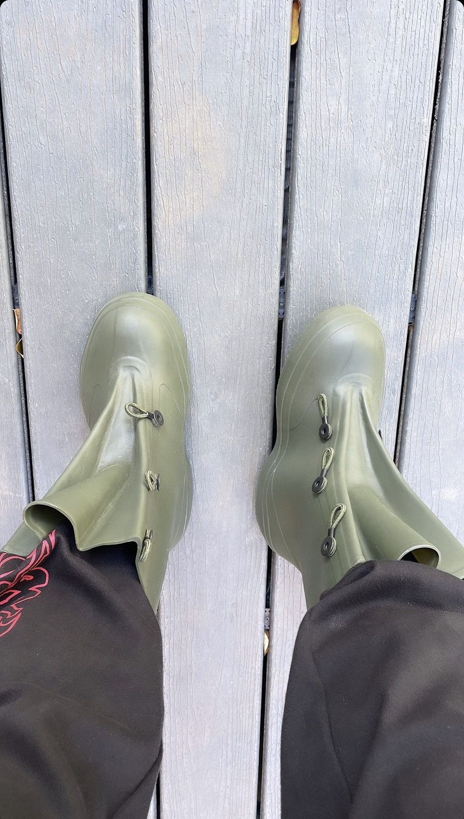 Vintage 1990s Vintage Military Waterproof Alien Boots Size US 9.5 / EU 42-43 - 4 Thumbnail