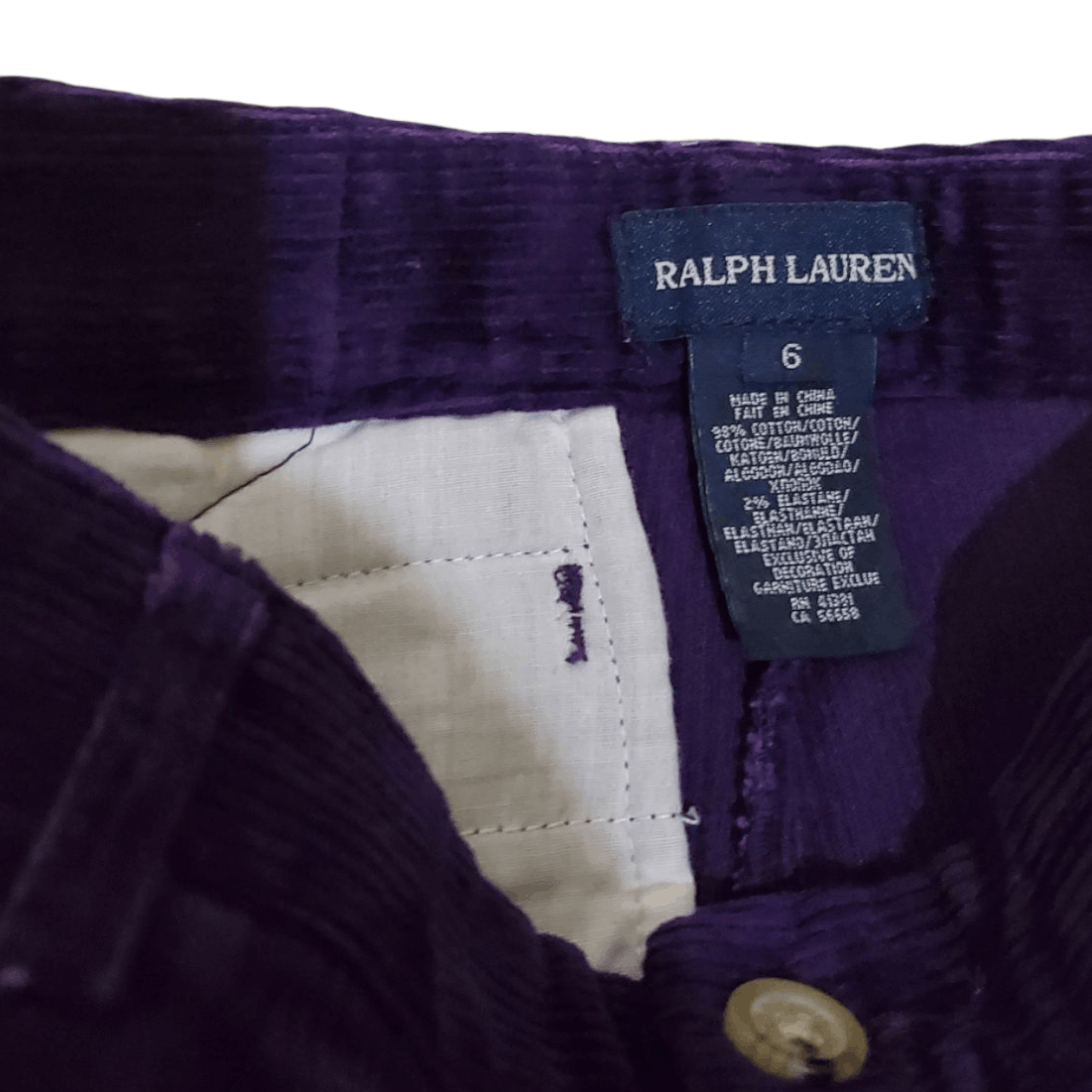 Polo Ralph Lauren × Vintage Polo Ralph Lauren Kids Corduroy Pants Size 30" / US 8 / IT 44 - 3 Thumbnail