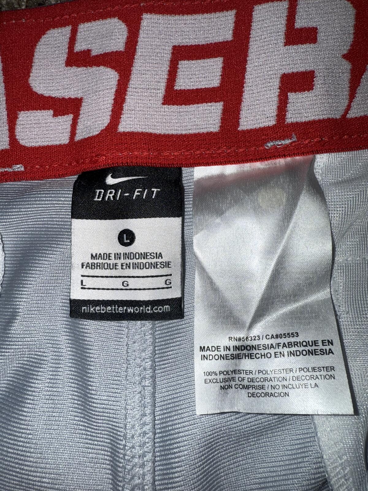 Nike Nike Men's Swoosh Piped Dri-FIT Baseball Pants Size US 34 / EU 50 - 6 Thumbnail