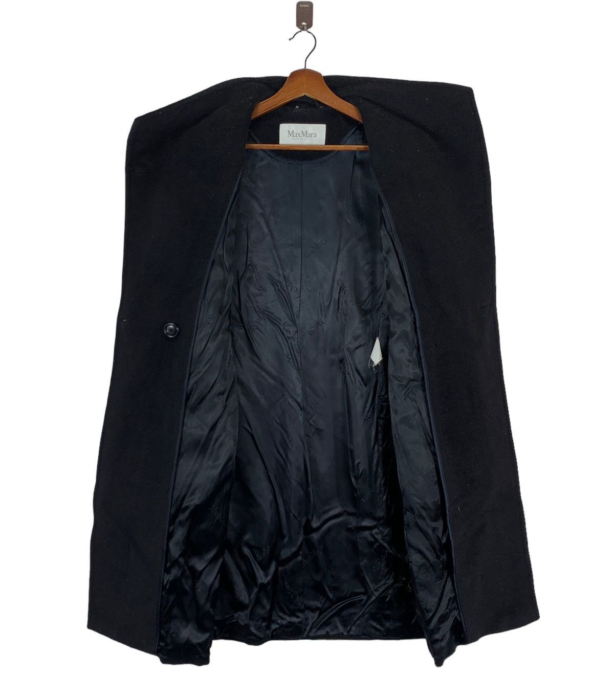 Max Mara × Weekend Max Mara VINTAGE DESIGNER MAX MARA LONG COAT WOOL Size XS / US 0-2 / IT 36-38 - 7 Thumbnail