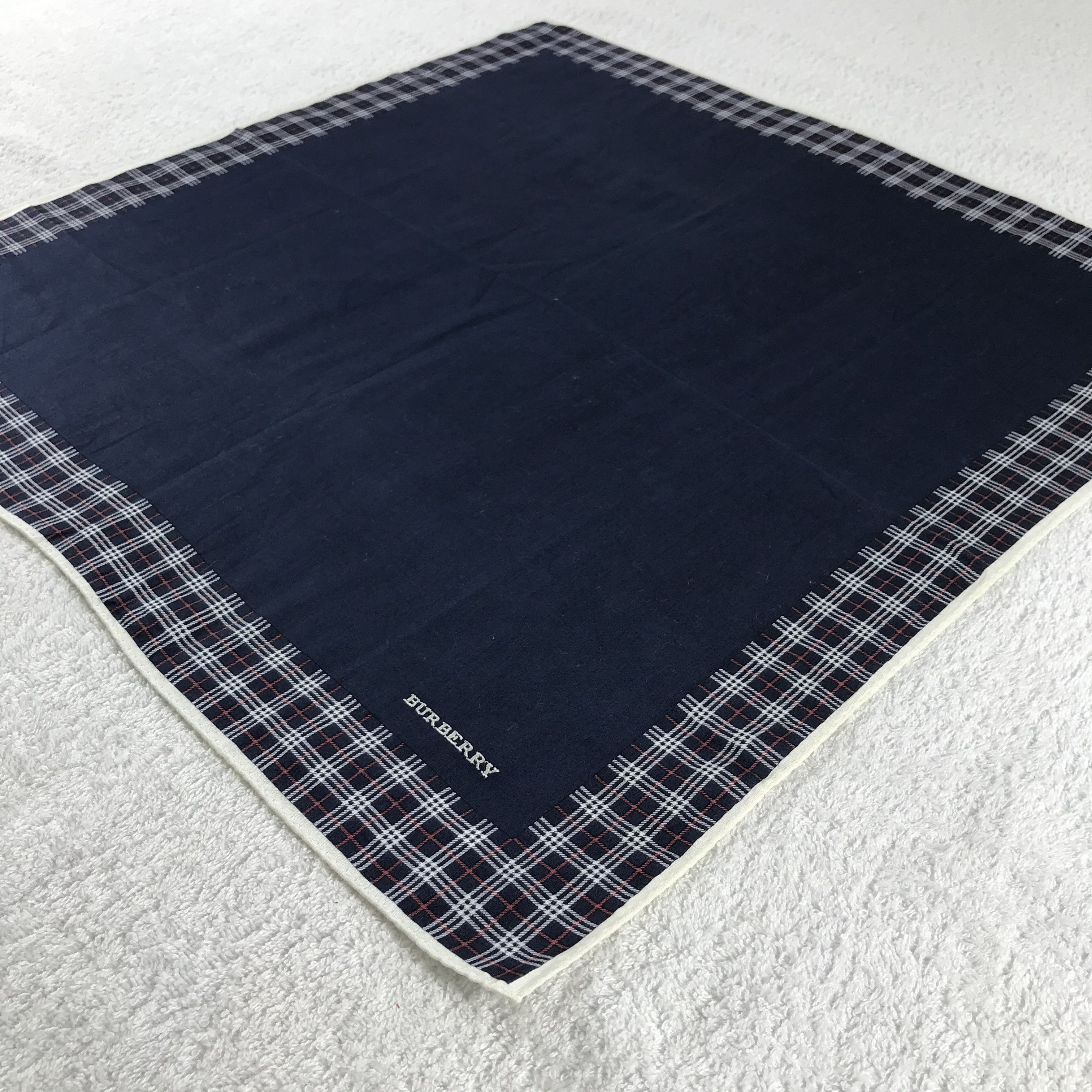 Burberry × Vintage Burberry Bandana / Handkerchief / Neckerchief - S145 Size ONE SIZE - 2 Thumbnail