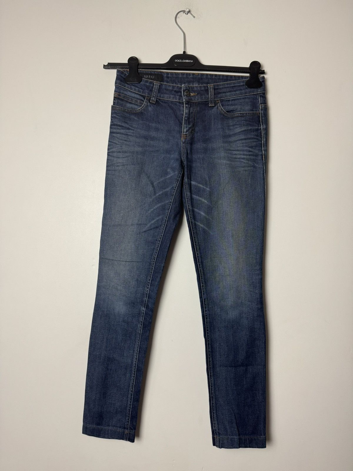 Gucci Gucci Vintage Slim Denim Jeans Made in Italy Dark Wash Size 26" / US 2 / IT 38 - 1 Thumbnail