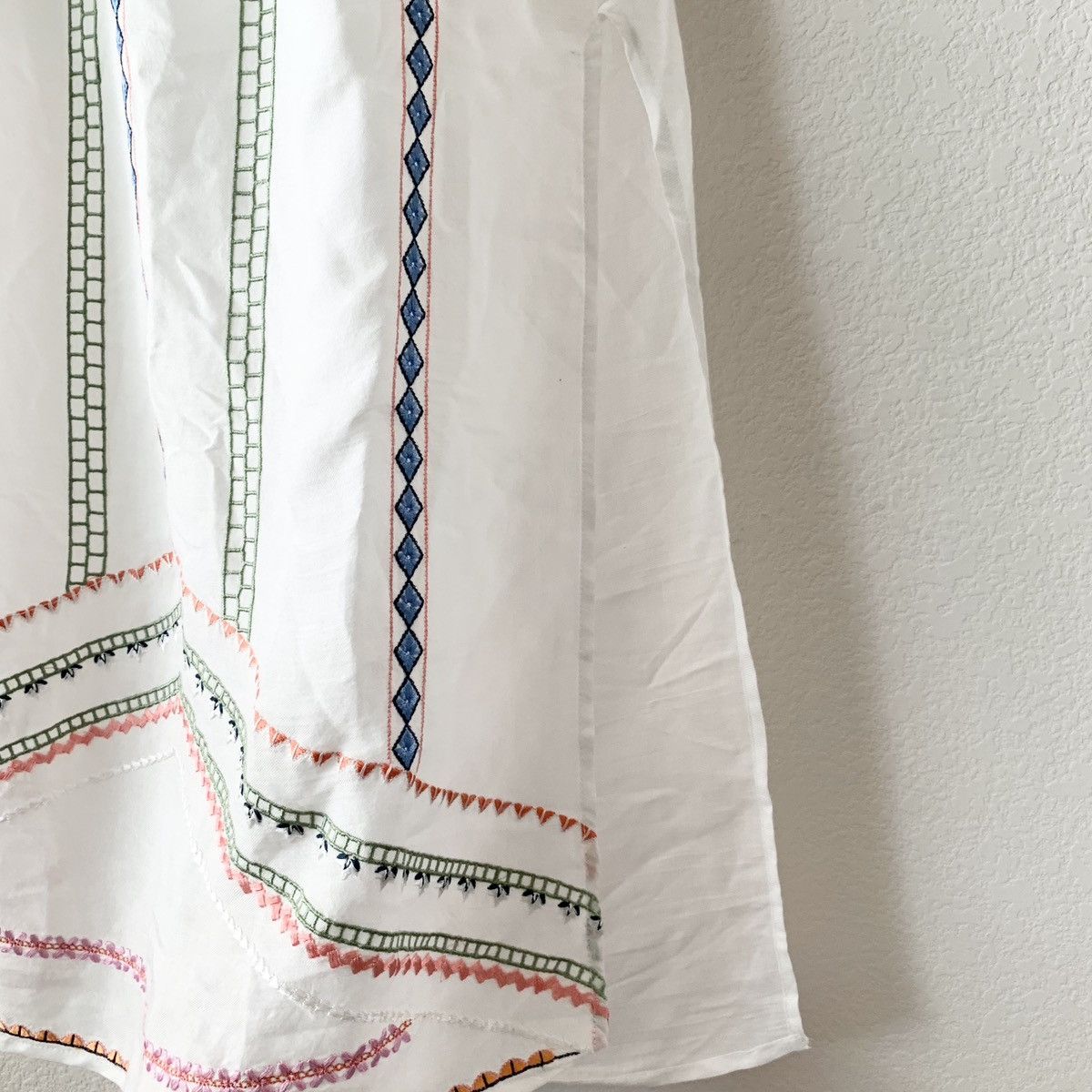 Anthropologie × Red Carter Embroidered off shoulder dress Size XS / US 0-2 / IT 36-38 - 11 Thumbnail