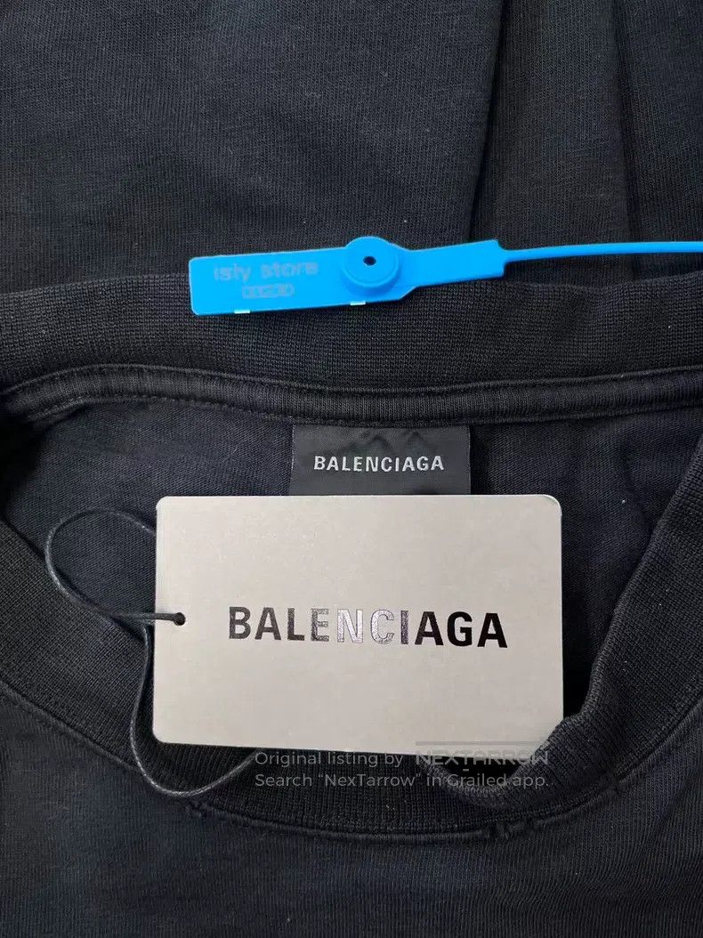 Balenciaga Balenciaga Letter Print Crew Neck Short Sleeve T-Shirt Size US S / EU 44-46 / 1 - 5 Thumbnail
