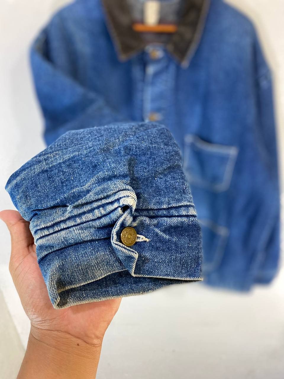 Vintage vintage denim jacket made in usa nice design Size US XXL / EU 58 / 5 - 5 Thumbnail