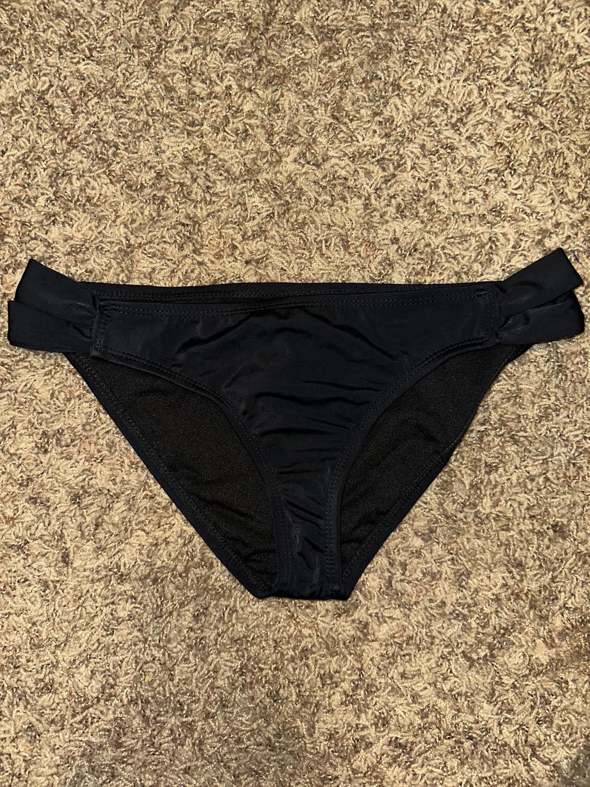 Hurley Hurley Solid Full Standard Bikini Bottoms Black Size ONE SIZE - 1 Thumbnail