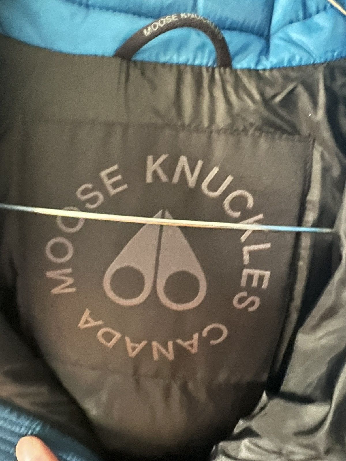 Moose Knuckles Moose Knuckles Glenfinnan Puffer Down Jacket Logo Blue Sz- L Size US L / EU 52-54 / 3 - 4 Thumbnail