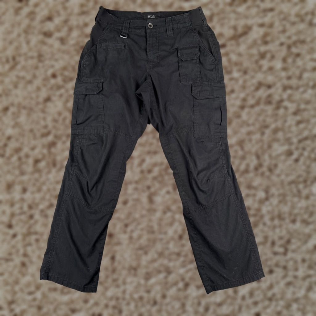 Vintage 5.11 Tactical Series Mens 32 Black Double Knee Taclite Pro Cargo Pants LEO 32x30 Size US 32 / EU 48 - 1 Thumbnail