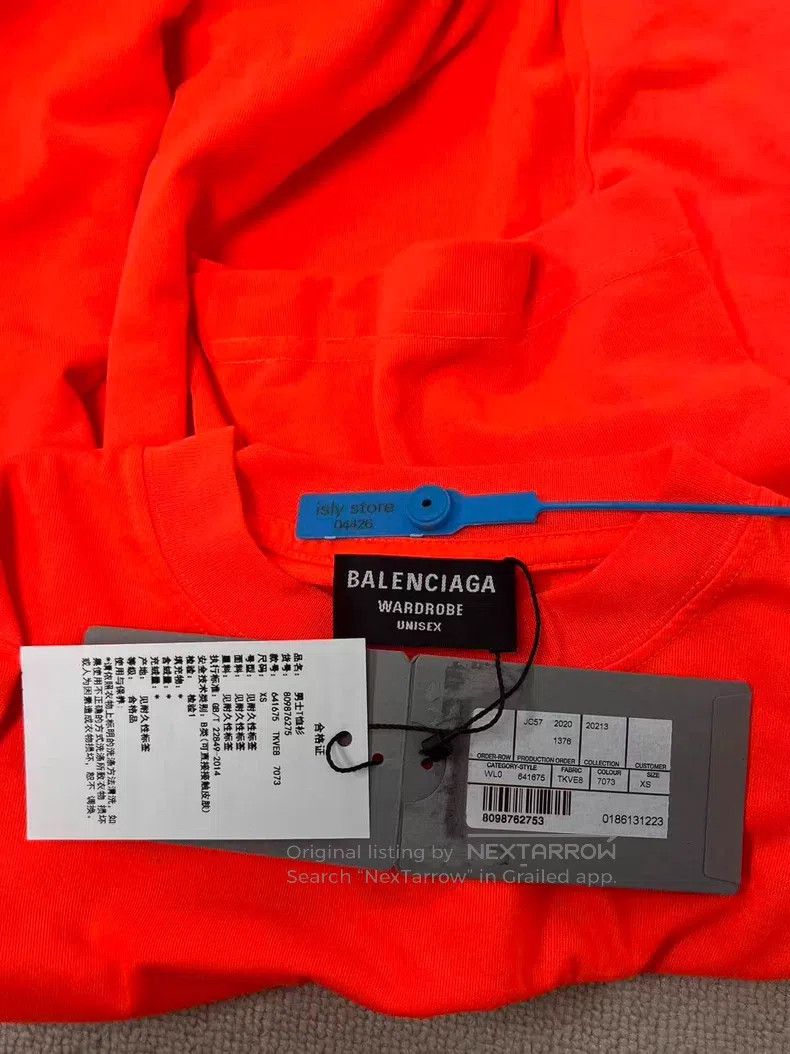 Balenciaga Balenciaga Solid Color Crewneck Straight Plain Short Sleev Size US XS / EU 42 / 0 - 4 Thumbnail