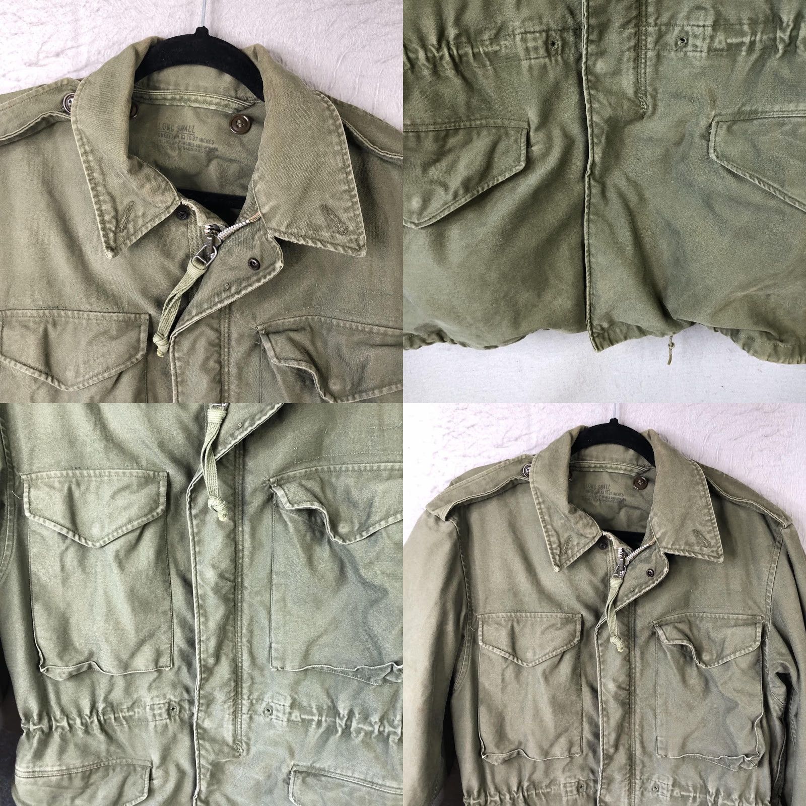 Vintage VINTAGE Field Jacket Mens ST Long Small Green Canvas Military OG Pockets Army Size US S / EU 44-46 / 1 - 8 Thumbnail