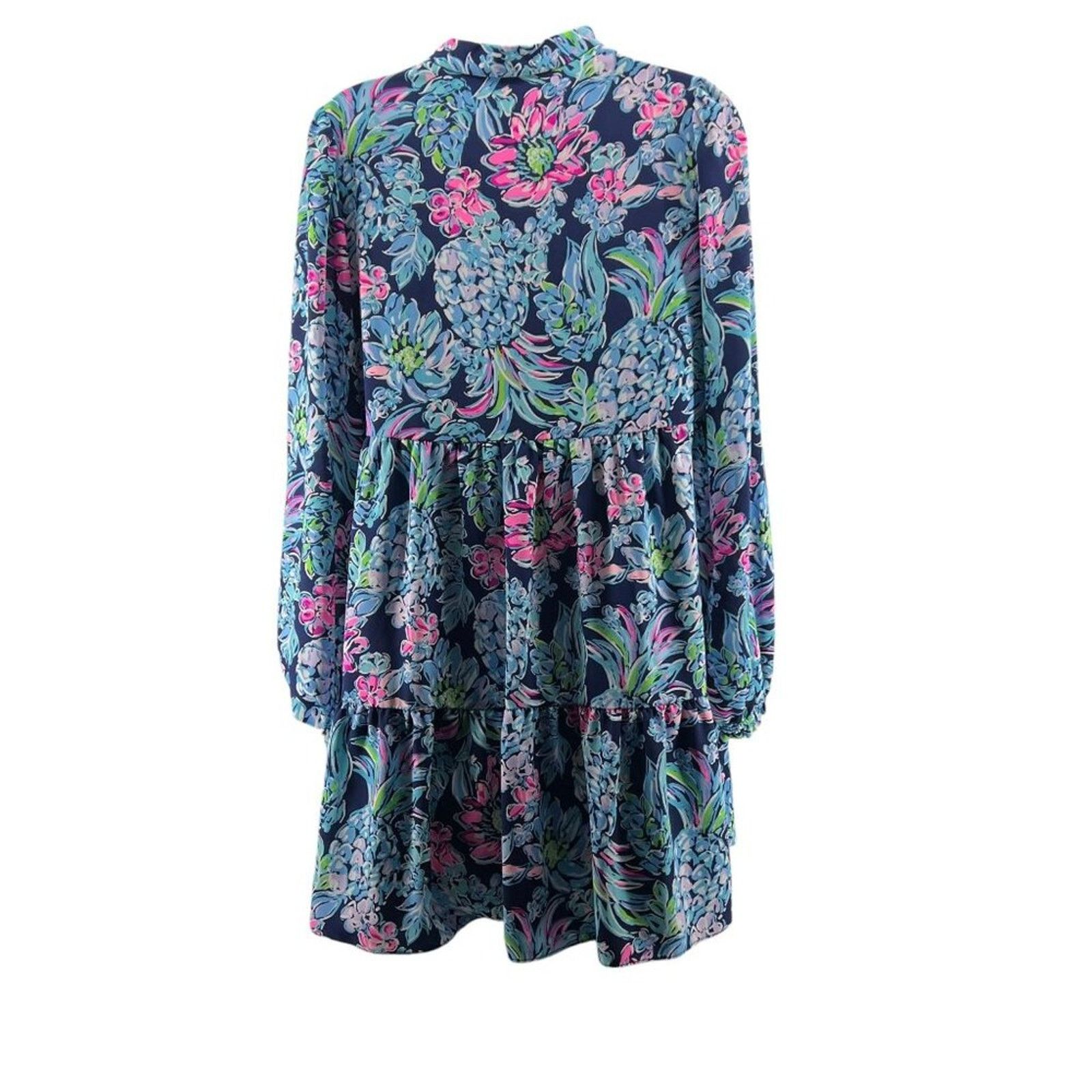 Lilly Pulitzer Lilly Pulitzer Winona Stretch Dress Pineapple Paradise Small Size S / US 4 / IT 40 - 6 Thumbnail