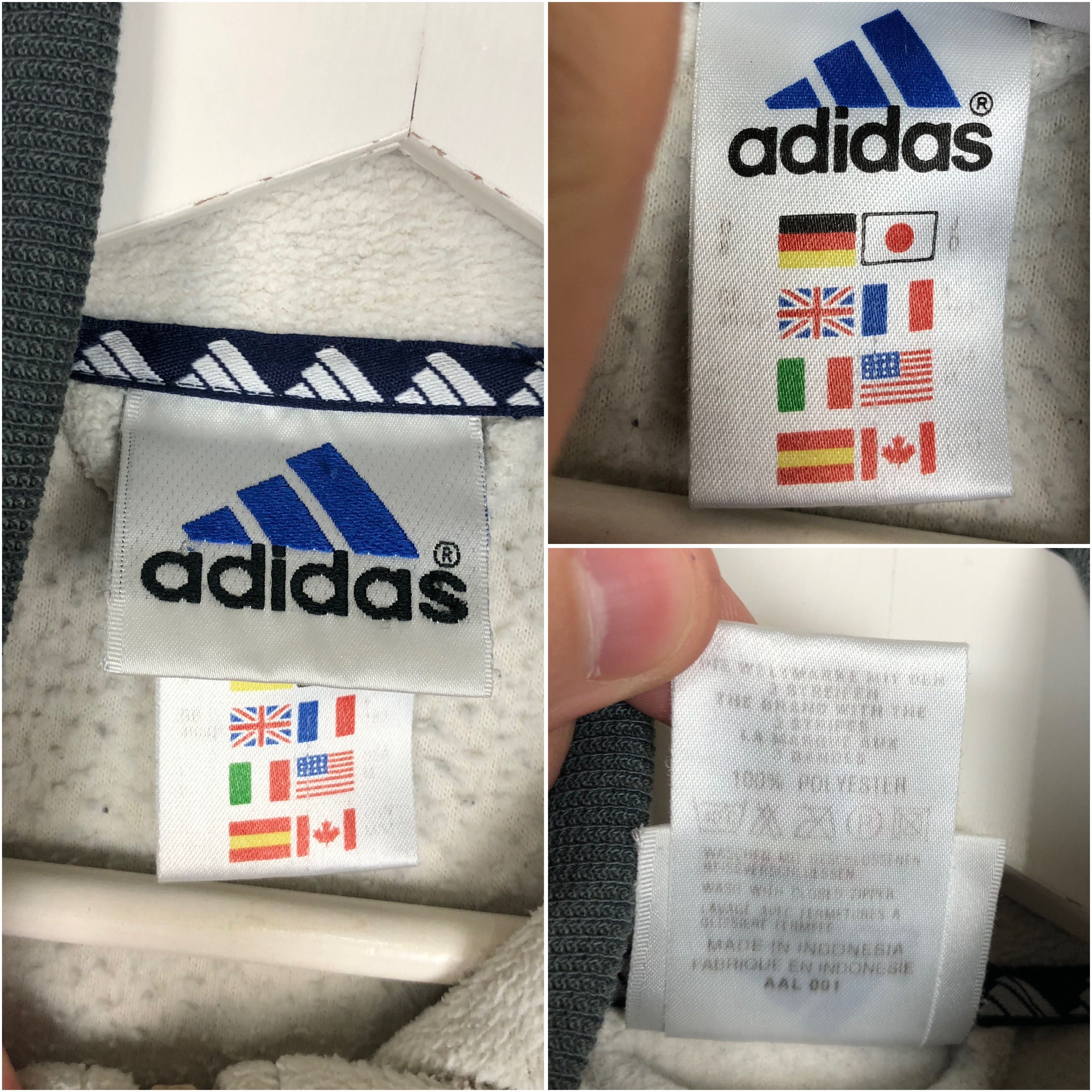 Adidas Adidas Vintage Fleece Jacket Full Zip White size M Size US M / EU 48-50 / 2 - 9 Thumbnail