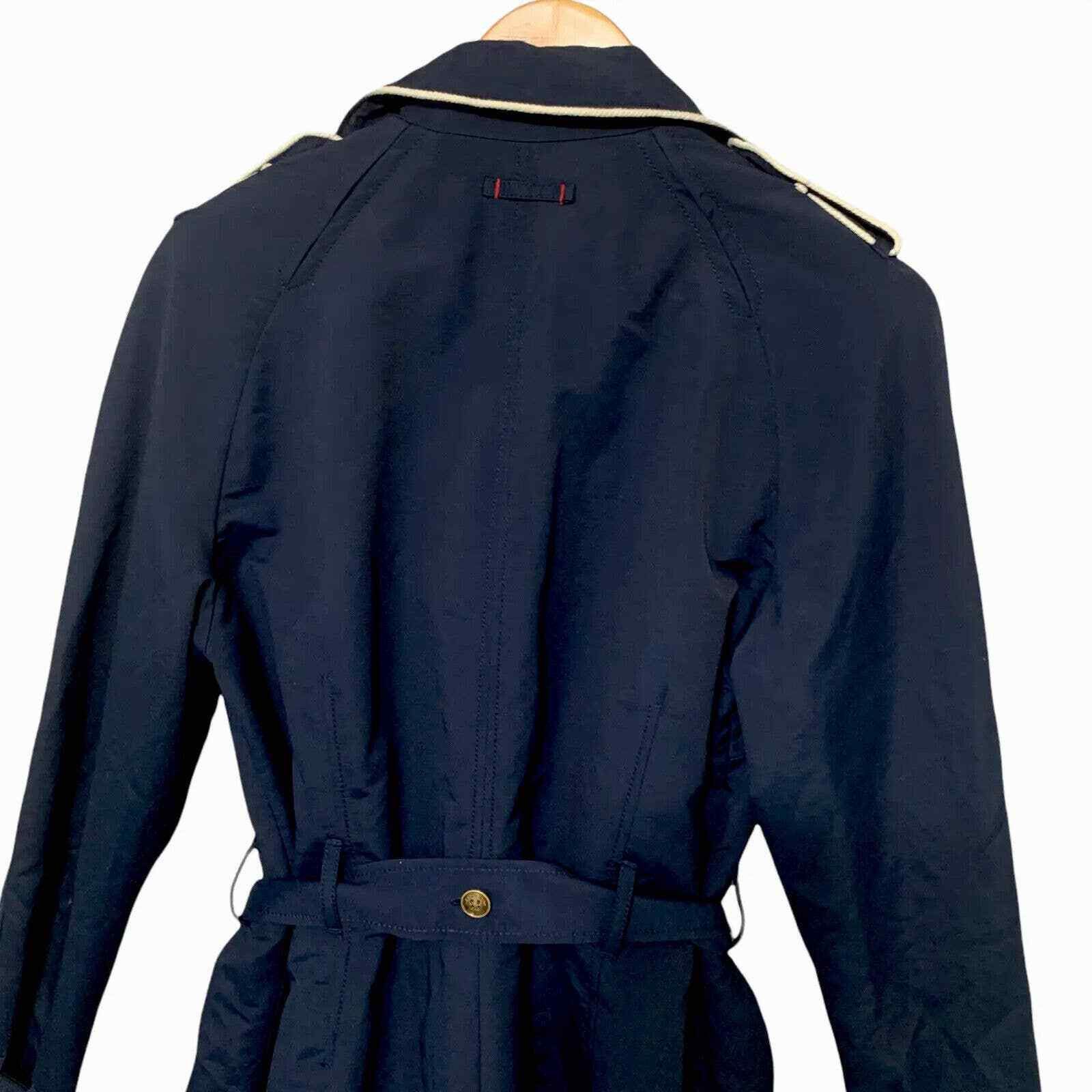 Lands' End Lands End Navy Blue Heritage Belt Trench Coat Med 10-12 Size M / US 6-8 / IT 42-44 - 5 Thumbnail