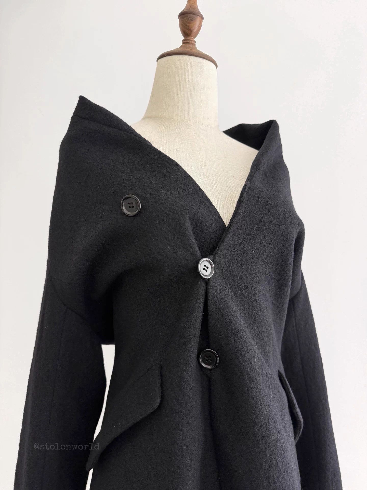 Issey Miyake Issey Miyake Plantation Side Placket Wool Jacket Size M / US 6-8 / IT 42-44 - 2 Thumbnail