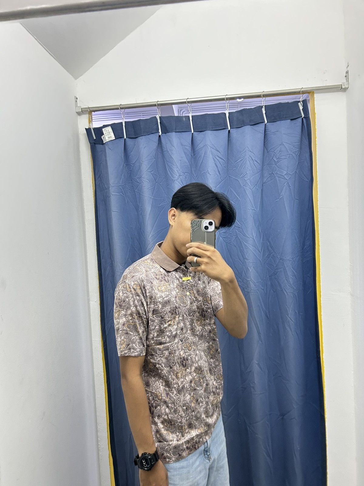 Balmain Pierre Balmain Paris Vintage Abstract Paisley Baroque Polo Size US M / EU 48-50 / 2 - 2 Thumbnail