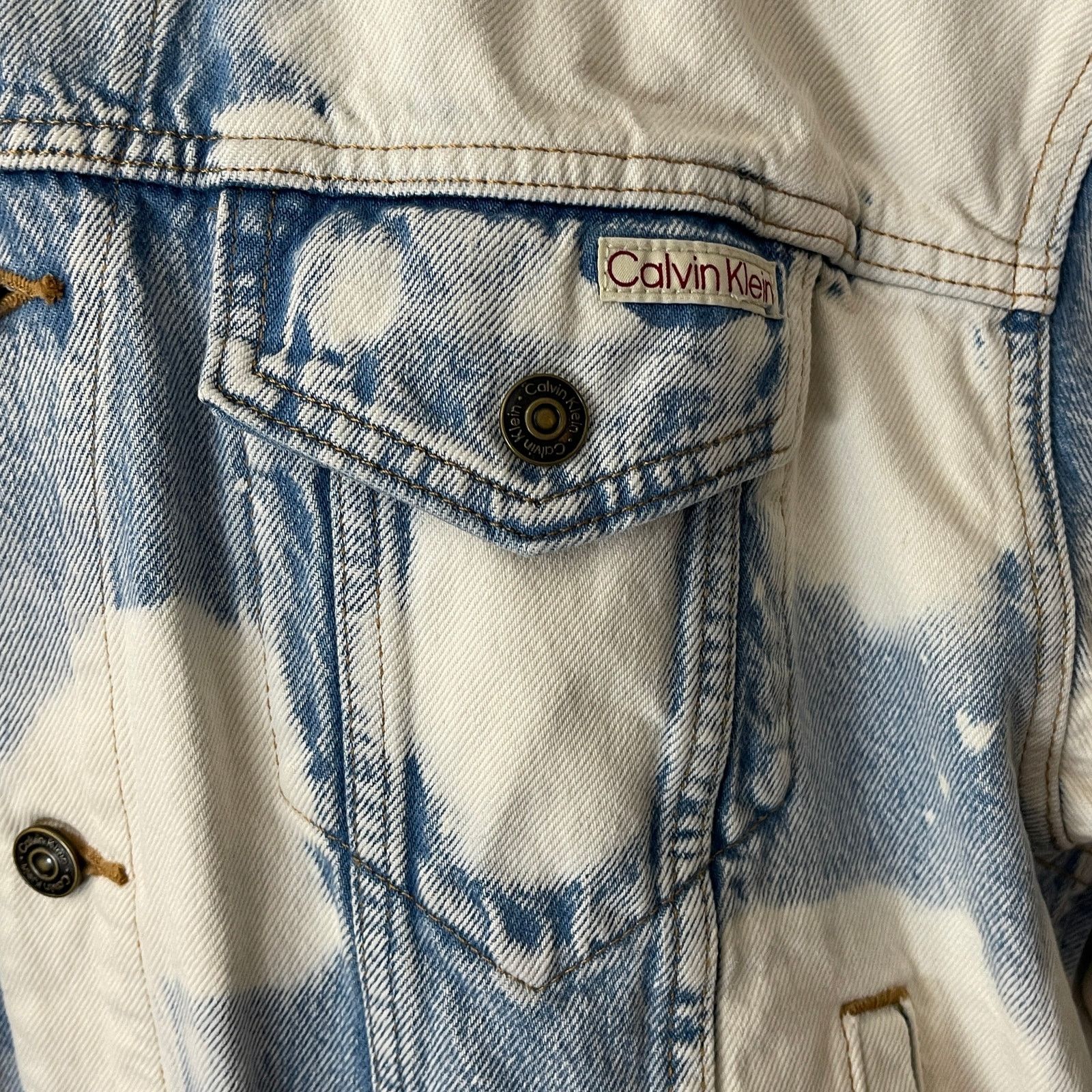 Calvin Klein Calvin Klein Big Sky Denim Trucker Jacket Size Small NWOT Size US S / EU 44-46 / 1 - 4 Thumbnail