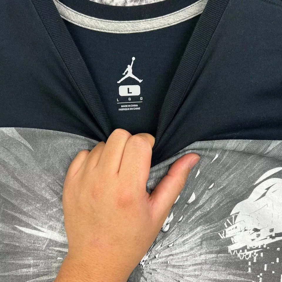 Jordan Brand Air Jordan Shirt Men Jumpman Short Sleeve Crew Neck Cotton L Size US L / EU 52-54 / 3 - 3 Thumbnail