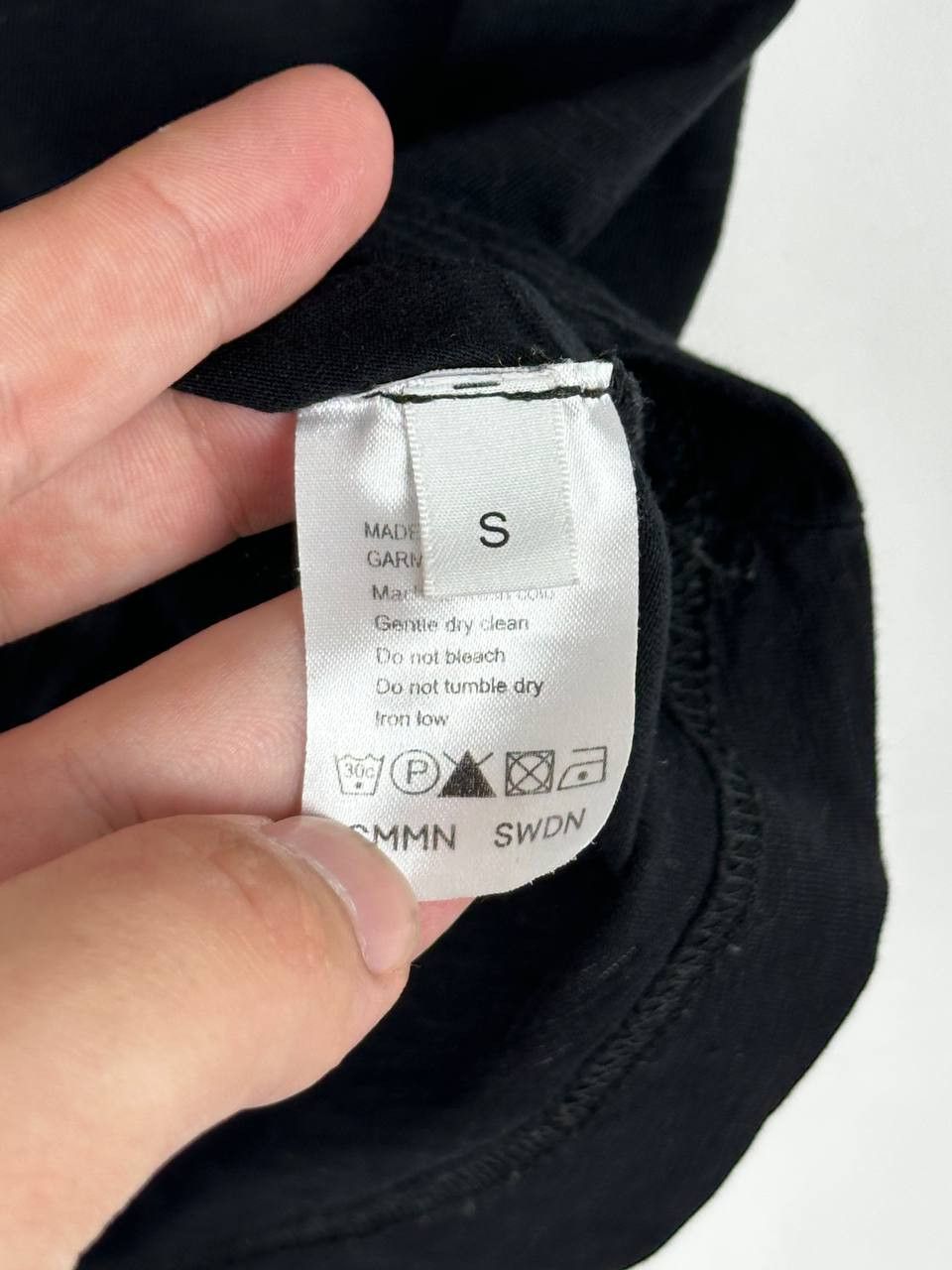 CMMN SWDN CMMN SWDN Black Cotton Casual T Shirt Size US S / EU 44-46 / 1 - 6 Thumbnail