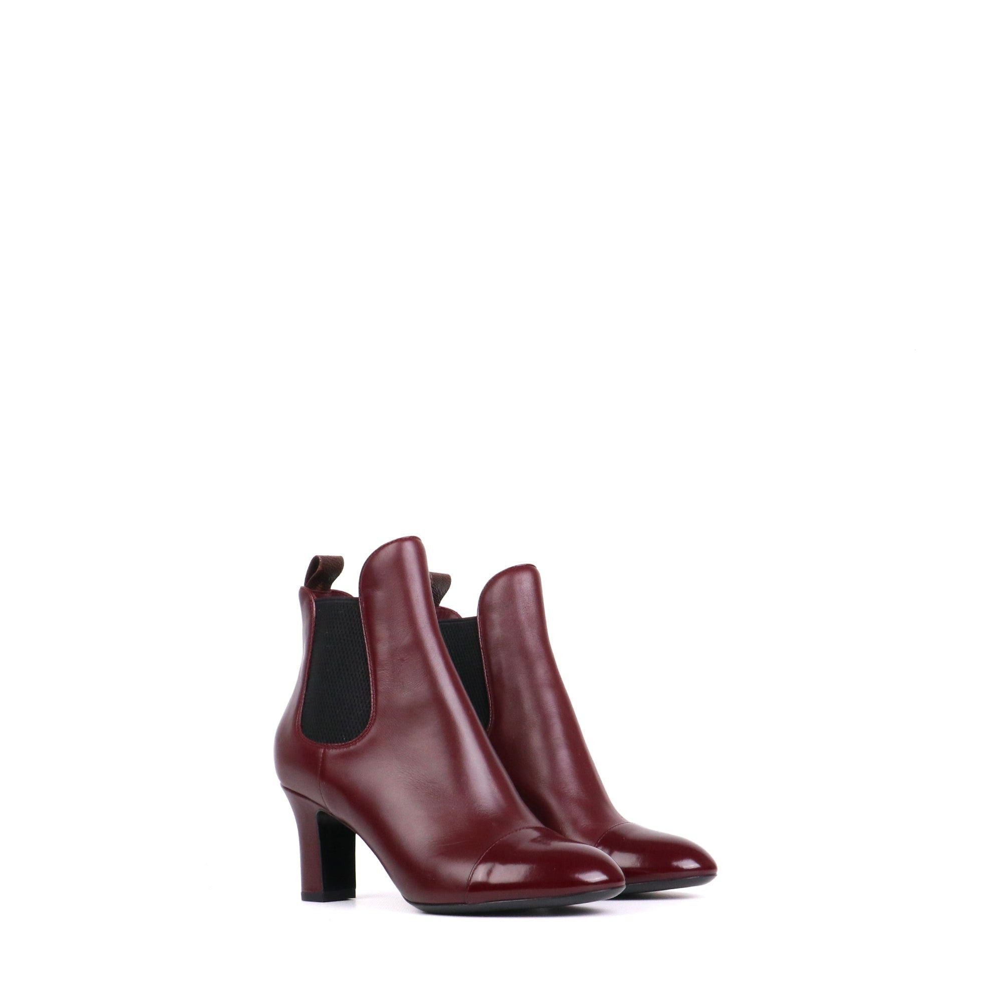 Louis Vuitton LOUIS VUITTON - Louis Vuitton ankle boots in burgundy leather Size US 5.5 / IT 35.5 - 1 Thumbnail