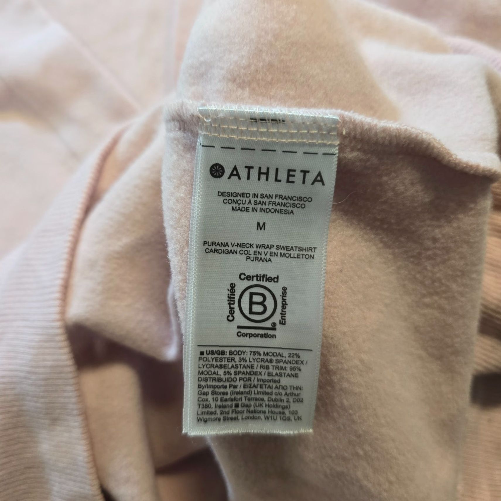 Athleta Athleta Sweatshirt Womens Size M Pink Purana Wrap Casual Comfort Vintage? Wait no vintage. Size M / US 6-8 / IT 42-44 - 7 Thumbnail